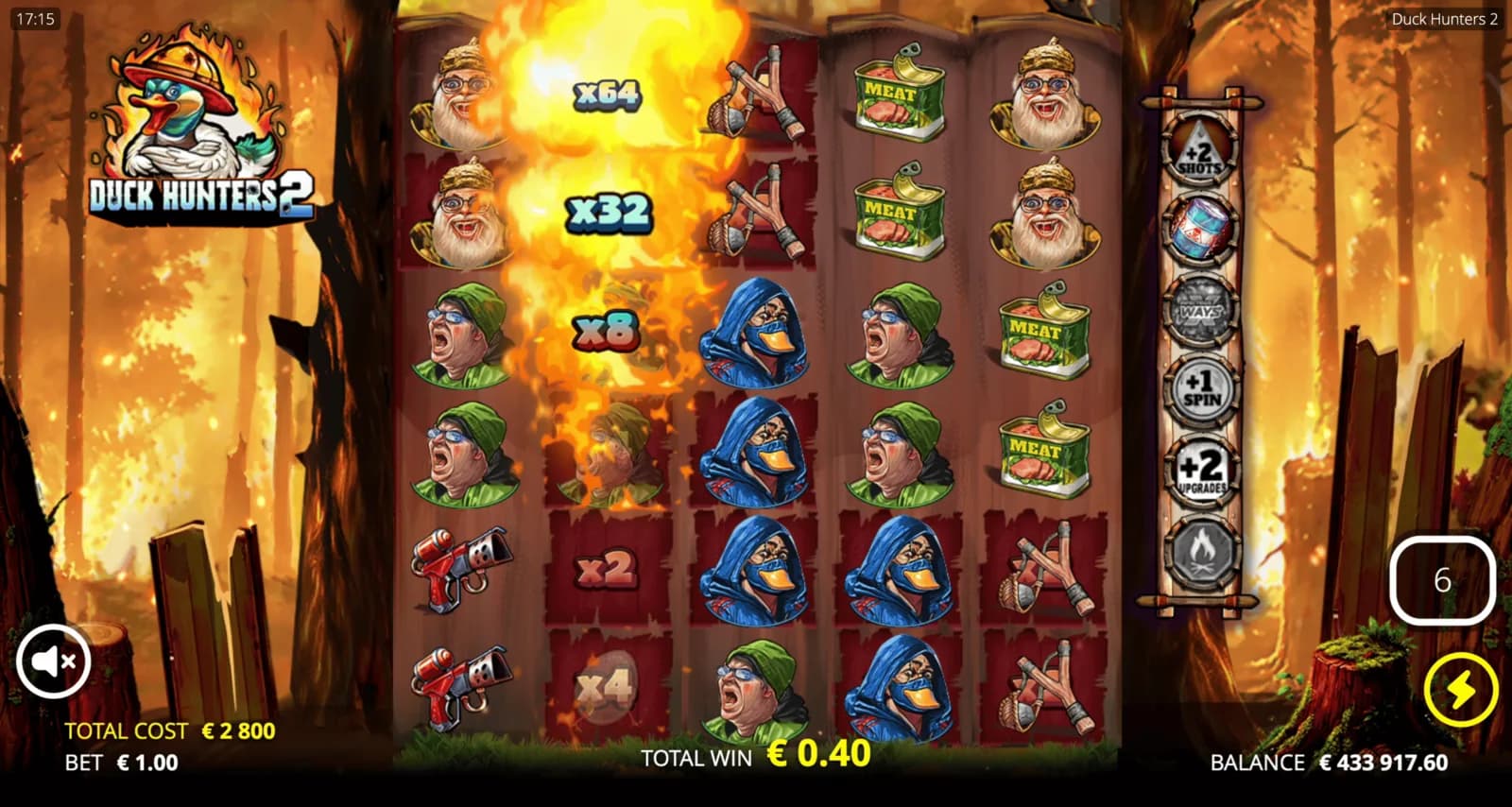 Duck Hunters 2 specs, RTP and max win